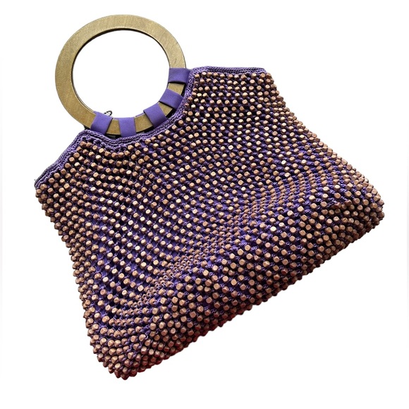 The Sak Boho Wooden Beaded Handle Hobo Bag - Picture 3 of 8